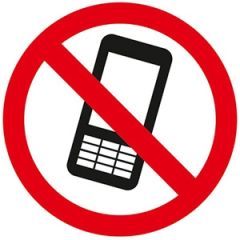 UzlīmeAizliegts lietot mobilo telefonu
