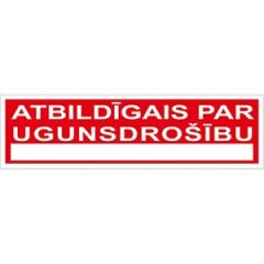 Uzlīme ''Atbildīgais par ugunsdrošību'' 5x18
