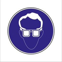 Uzlīme ''Jālieto aizsargbrilles'' d15