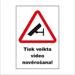 Uzlīme ''Video novērošana'' 15x22