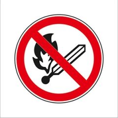 Uzlīme ''Smēķēšana un atklāta liesma aizliegta'' d15