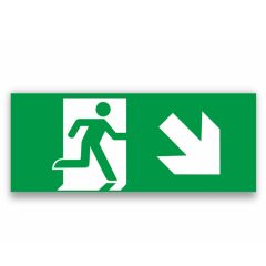 Uzlīme luminisc.''Virziens uz leju pa labi'' 20x10