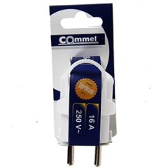 Kontaktdakša a/z leņķī balta