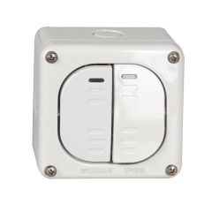 Slēdzis 1+1 10A IP66  v/a