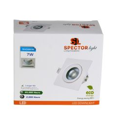 Ieb.l. 7W/830 490lm kvadrāts