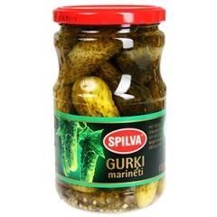 Gurķi marinēti Spilva 6-9 cm 720ml