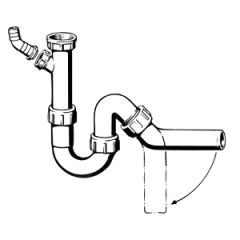 Sifons ar veļas maš. piesl.11/2''x50