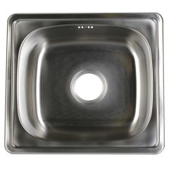 Virtuves izlietne metāla 48x43x17.5cm