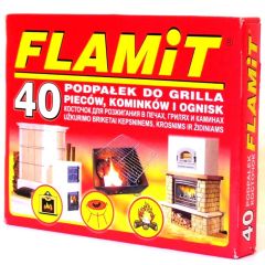 Aizdedzinātājs FLAMIT, balts, 40 gab.
