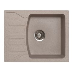 Virtuves izlietne Quadro M 62x50cm bēša