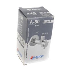 Leņķa ventilis ar šķīvi 1/2x3/8