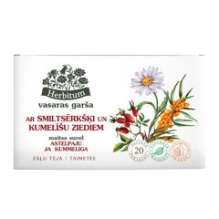 Tēja zāļu Herbitum smiltsērkšķu un kumelīšu 1.5gx20
