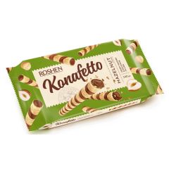 Vafeļu trubiņas Roshen lazdu riekstu 140g