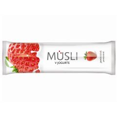 Musli batoniņš Tekmar zemeņu glazēts 30g