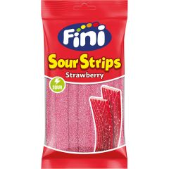Želejkonfektes Fini Sour Strips ar zemeņu g.125g