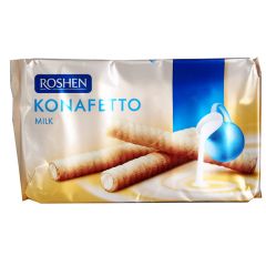 Vafeļu trubiņas Roshen Konafetto ar piena kr.156g