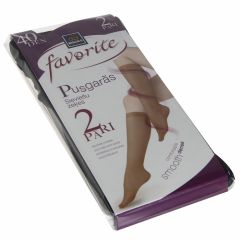 Zeķes sieviešu pusgarās līdz celim 2-pāri Favorite 25271