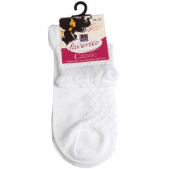 Zeķes sieviešu 39-42 baltas 22161