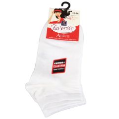 Zeķes sieviešu īsās baltas izm: 35-38 22174