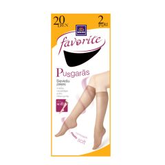 Zeķes sieviešu Pusgarās Unica 2-pāri melnas 25278