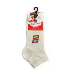 Zeķes sieviešu īsās 35-38 flax 22201