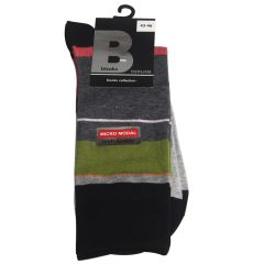 Zeķes vīriešu 43-46 krāsainas 12247