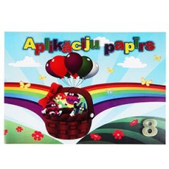 Aplikācijas papīrs matēts, 8 krāsas