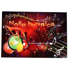 Nošu burtnīca A4, horizontāla 10 lapas