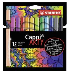 Flomasteri Stabilo Cappi Arty 12-krāsas