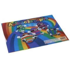 Aplikāciju papīrs A4 8 krāsas divpus.