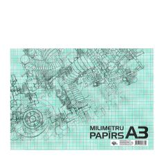 Papīrs milimetru A3, 20 loksnes, ABCJums