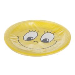 Papīra šķīvji Smiling Face 23cm 10gab.