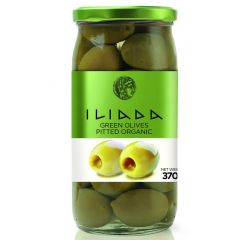 Olīvas zaļās bez kauliņiem BIO 370g/190g