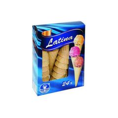 Vafeļu konusi Latina d4,7cm h-10,7cm 24gab. 91g