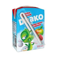 Dzēriens Drako zemeņu-ābolu 0.2l