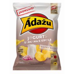 Čipsi Ādažu jogurts, sarkanais sīpols 130g