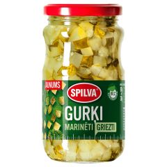 Gurķi marinēti Spilva griezti 670g