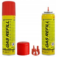 Butāna gāze Kemper šķiltavu uzpildei