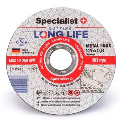 Disks metālam Specialist+ Long life 125x0.8x22mm