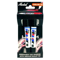 Marķieris Dura-Ink 60 melni 2gab.
