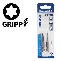 Uzgalis SPECIALIST+ TORX GRIP T10 50mm 2gab
