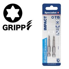 Uzgalis SPECIALIST+ TORX GRIP T15 50mm 2gab