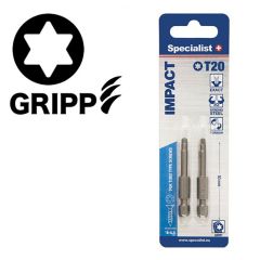 Uzgalis SPECIALIST+ TORX GRIP T20 50mm 2gab