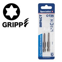 Uzgalis SPECIALIST+ TORX GRIP T25 50mm 2gab