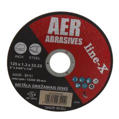 Abr.disks AER X-Line 125x1.2x22 metālam