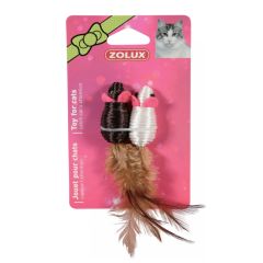 Rotaļlieta kaķiem Divas peles 5cm