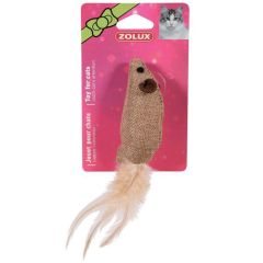 Rotaļlieta kaķiem Džutas pele 4cm