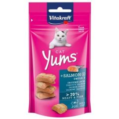 Gardums kaķiem Vitakraft Cat Yums ar lasi 40g