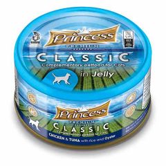 Konservi kaķiem Princess PremiumTuncis,rīsi,austeres 170g