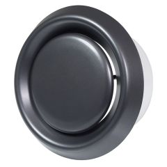 Difuzors EUROPLAST plastm., d125mm, universālais, antracīts